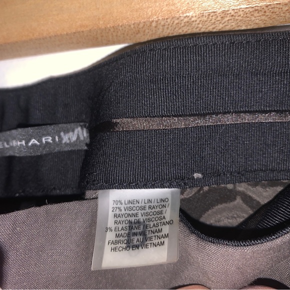 Elie Tahari Women's Bootcut Pants Size 14 Linen Rayon Elastane *Brown - Picture 2 of 8